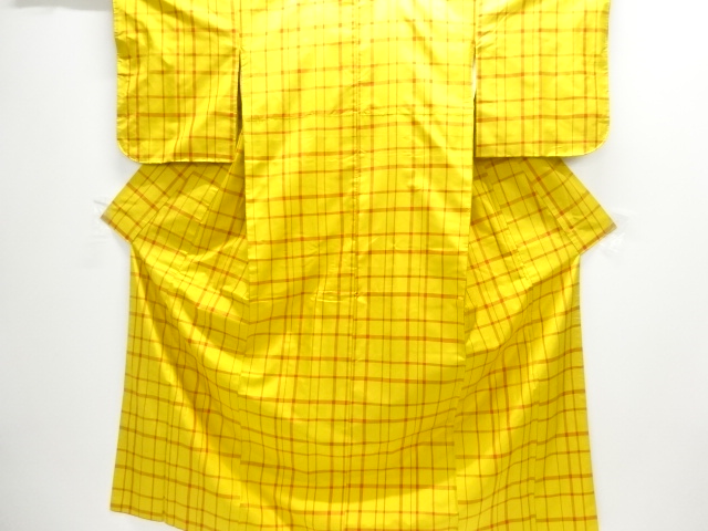 JAPANESE KIMONO / YONEZAWA TSUMUGI / ENSEMBLE / WOVEN GRID